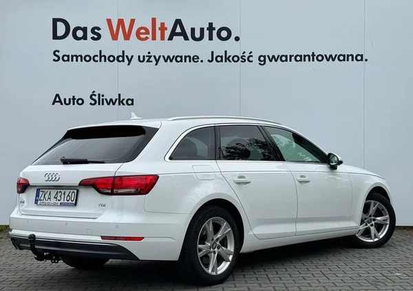 Audi A4 cena 78500 przebieg: 212291, rok produkcji 2018 z Olecko małe 254